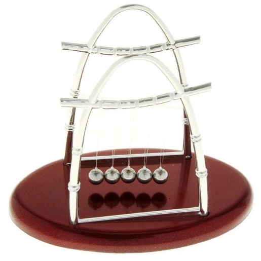 Маятник «Колыбель Ньютона» на овальной подставке (18 см)