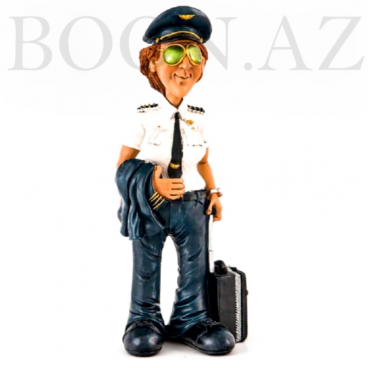 Фигурка - Забавная работа  «Лётчица» . Figure Funny work «Aviatrix» .