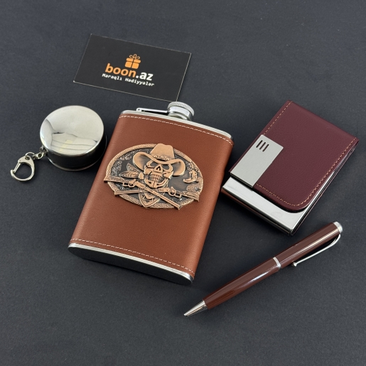 Подарочный набор с флягой Wild West