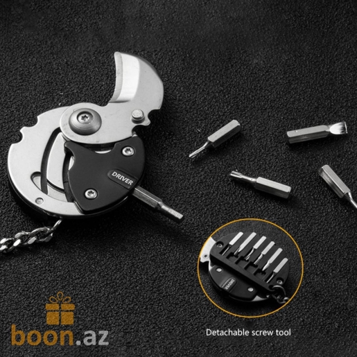 Брелок мультитул с ножом и отвертками