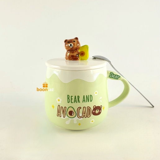 Кружка "Bear and avocado"