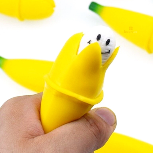 Игрушка антистресс "Банан смайлик" 