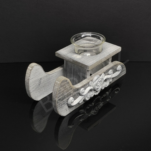 Подсвечник «Сани» (деревянный)