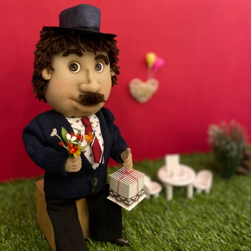 Эксклюзивная кукла "Мужик с подарком" (ручная работа)