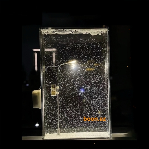 Ночник уличный фонарь в снежную ночь DİY сделай сам 