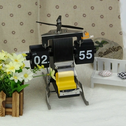 Перекидные часы "Вертолет"