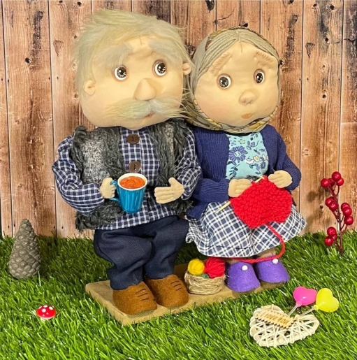 Эксклюзивная кукла "Пожилые " (ручная работа)
