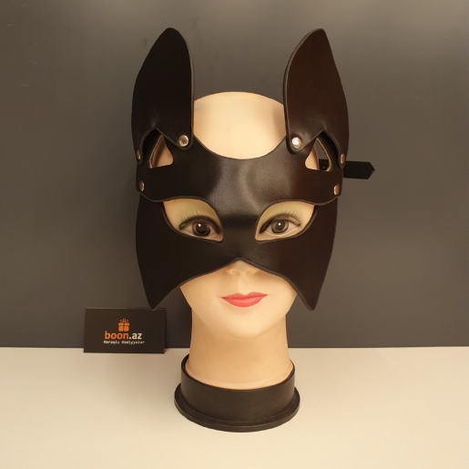 Кожаная маска "Кошка"