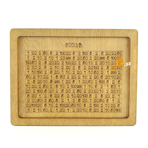 Копилка деревянная с цифрами 5000 ₼