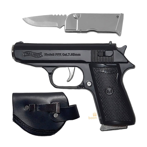 Пистолет зажигалка с ножом