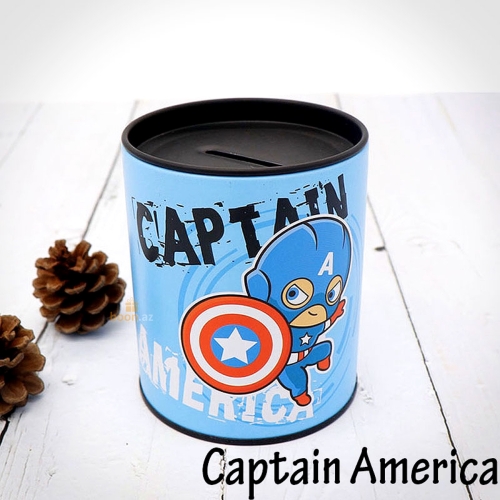 Металические копилки "Супергерои" Капитан америка