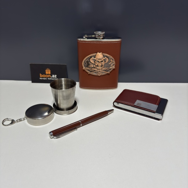 Подарочный набор с флягой Wild West