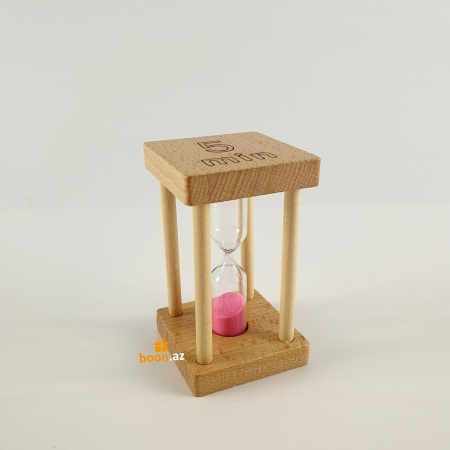 Песочные часы на 5 минут pink