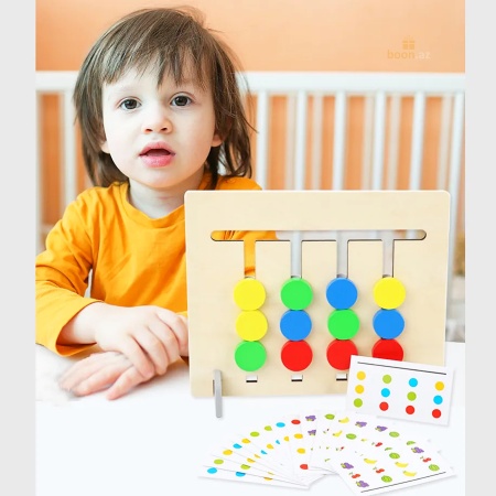 Двухсторонняя игра-головоломка "Цвета и фрукты"