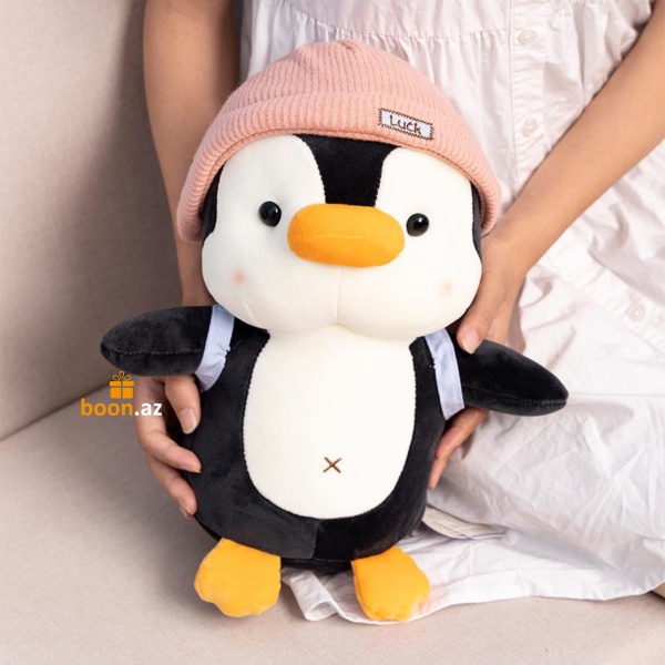 Мягкая игрушка Пингвин в шапке Luck