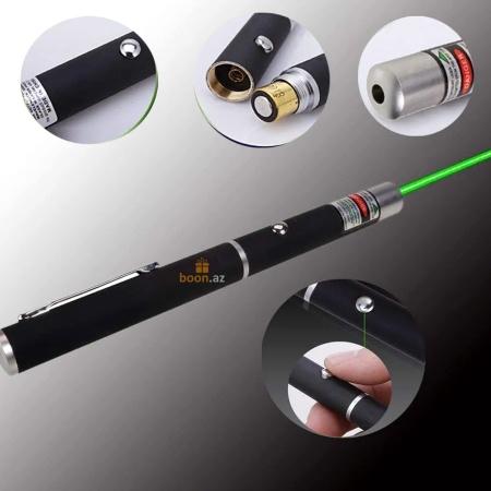 Лазерная указка в виде ручки Green laser pointer pen (1км)