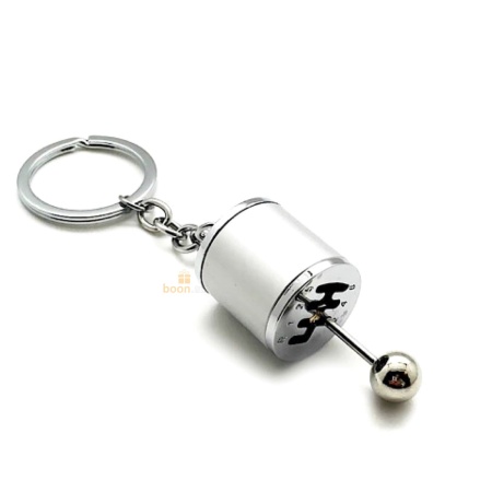 Брелок "Коробка передач" серебряный