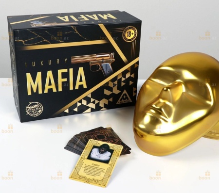 Детективная игра «Мафия Luxury» с масками. 36 карт