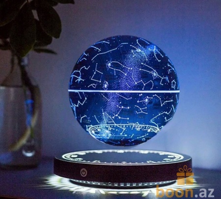 Левитирующий глобус с подсветкой "Звездное небо"