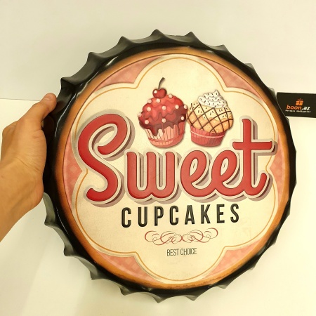 Металические картины в виде крышкиb sweet