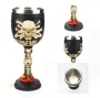 Бокал в готическом стиле "Череп в огне"