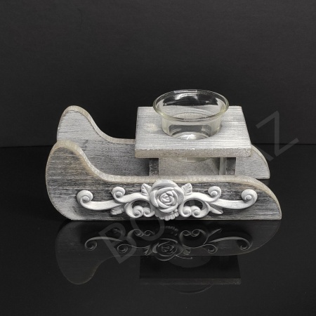 Подсвечник «Сани» (деревянный)