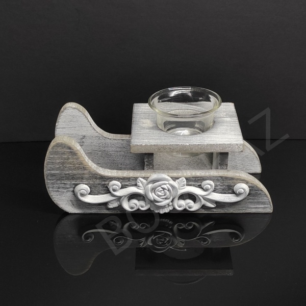 Подсвечник «Сани» (деревянный)