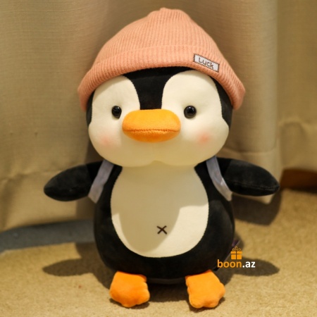 Мягкая игрушка Пингвин в шапке Luck