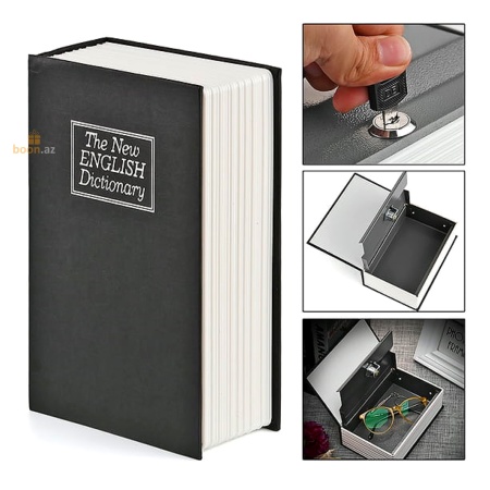 Книга-cейф с ключами "English Dictionary" 24 см (black)