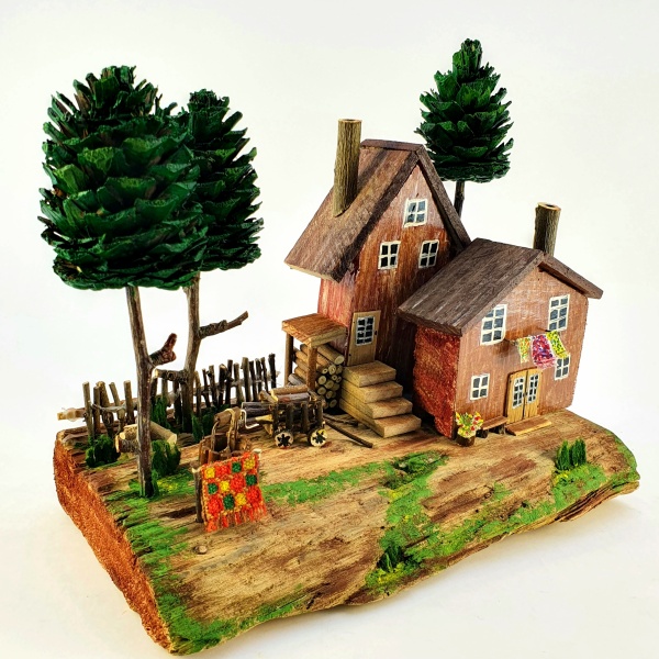 Ручная работа "Домик в лесу"