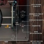 Виниловый проигрыватель с Bluetooth в чамодане