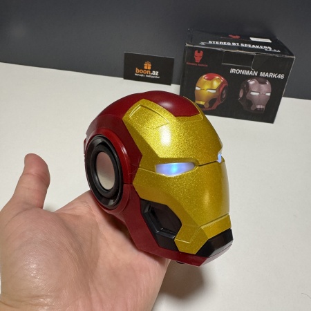 Беспроводная портативная Bluetooth колонка «Iron man»