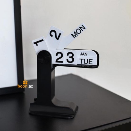 Вечный календарь перекидной (черный)