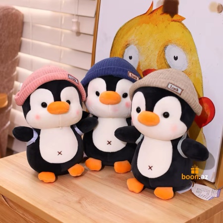 Мягкая игрушка Пингвин в шапке Luck