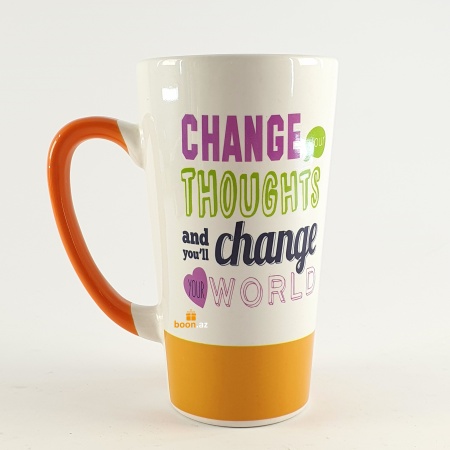 Позитивная кружка "Change thoughts and you'll change your world"