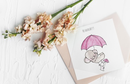 Мини открытка "Не болей"