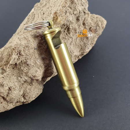 Зажигалка "Пуля" с кремнием и открывалкой