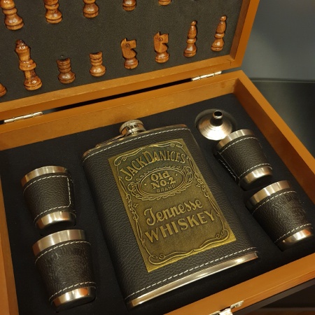  Набор Фляга с Шахматами "Jack Daniels" №2