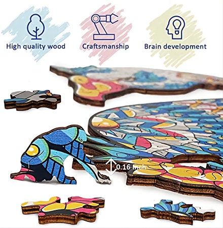 Деревянный пазл-головоломка