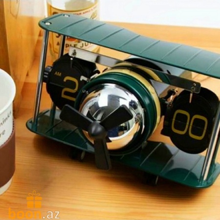 Перекидные часы-самолёт "Flip-Airplane"