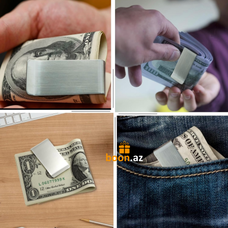 Зажим для денег (серебристый)