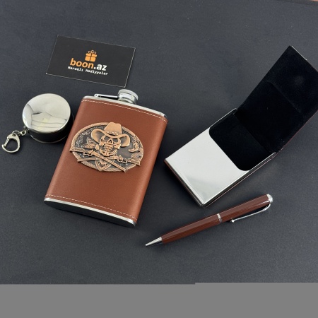 Подарочный набор с флягой Wild West