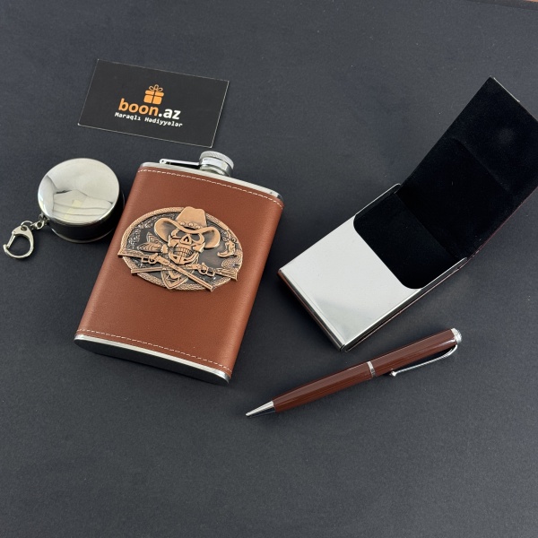 Подарочный набор с флягой Wild West