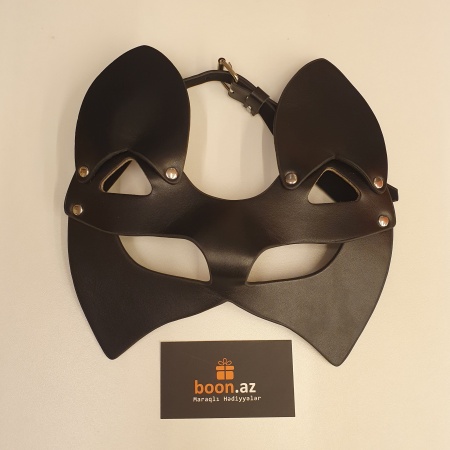 Кожаная маска "Кошка"