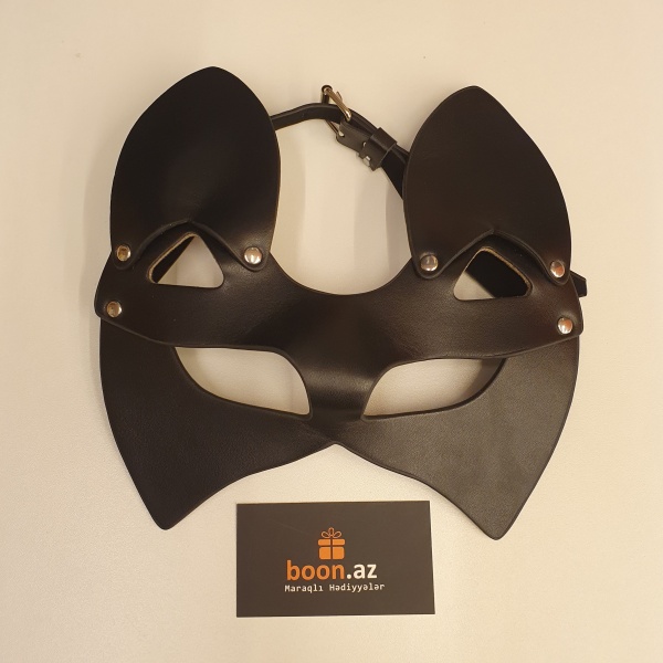 Кожаная маска "Кошка"