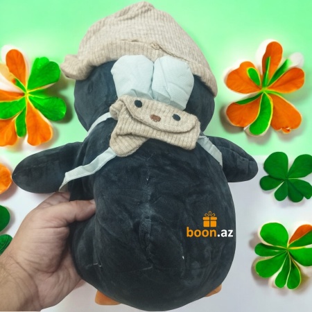 Мягкая игрушка Пингвин в шапке Luck