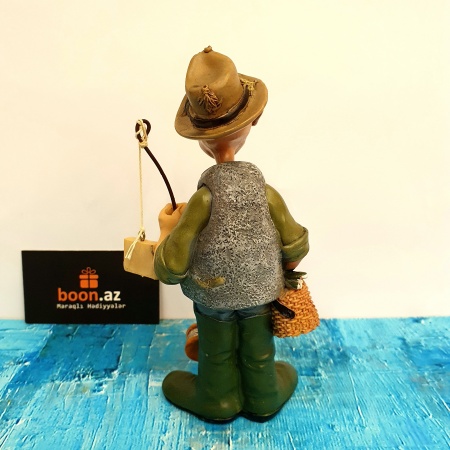 Фигурка - Забавная работа  «Рыбак» . Figure Funny work «Fisherman» .