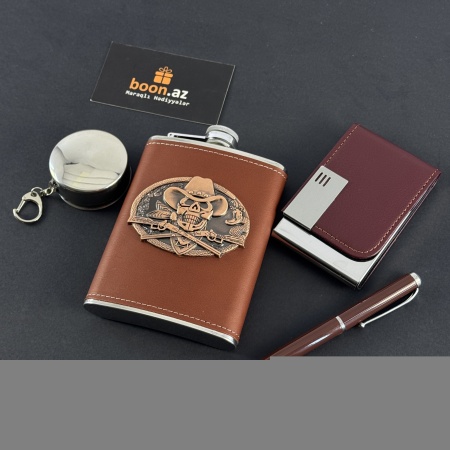 Подарочный набор с флягой Wild West