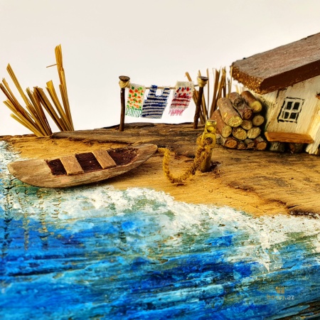 Ручная работа "Домик на берегу"