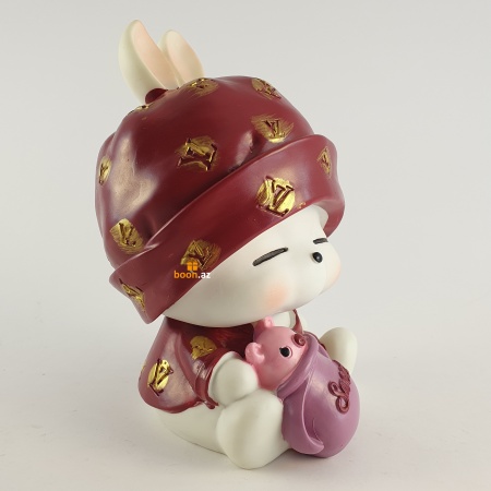 Пластиковая копилка "Зайка"